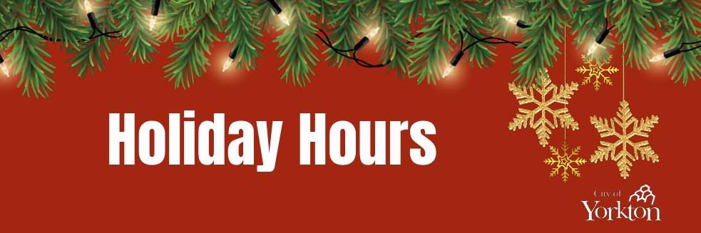 City of Yorkton Holiday Hours